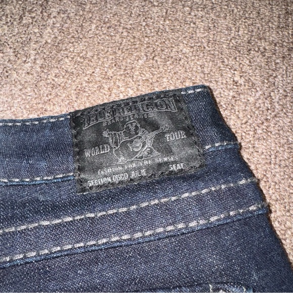 True Religion‎ World Tour Jeans Section Disco Julie Women’s Dark Wash Size 30 - Picture 7 of 11